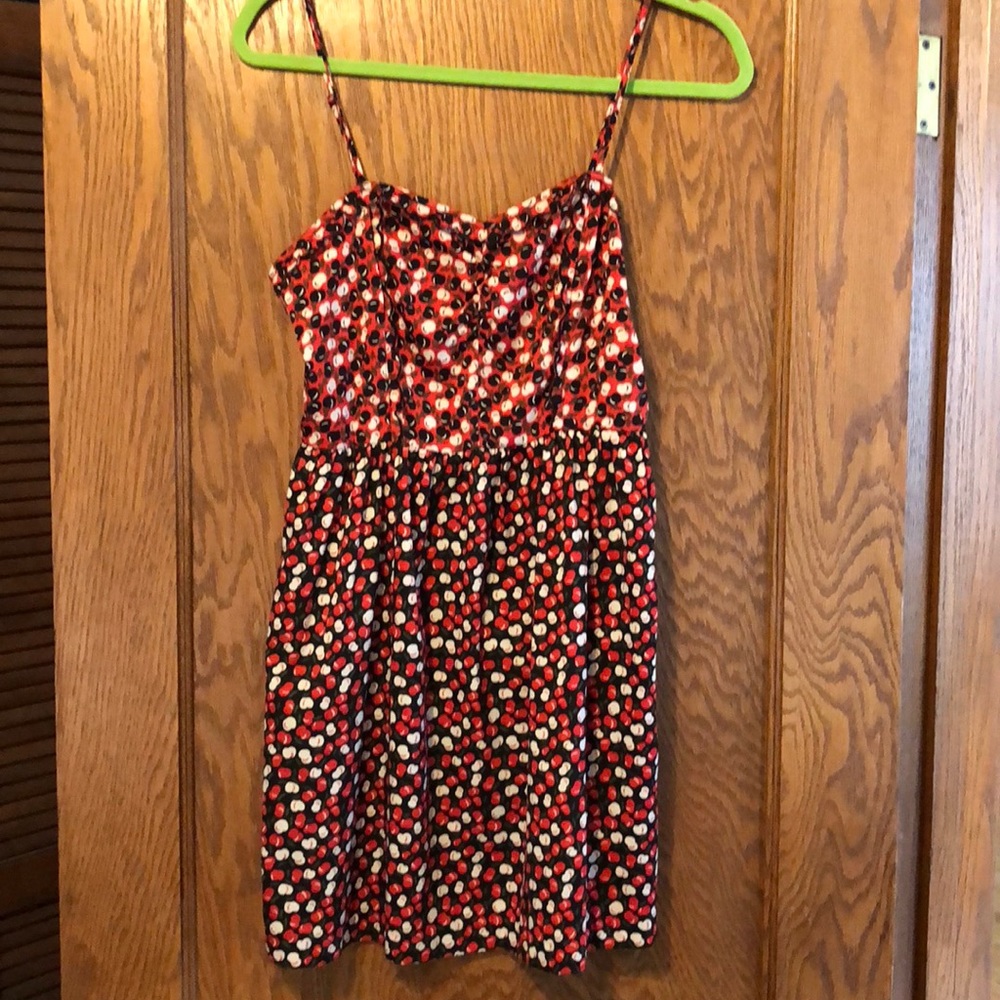 Urban outfitters Cherry sundress red white small